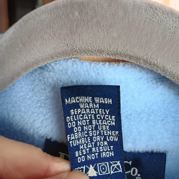 Denim & Company Blue Fleece jacket XL - Picture 6 of 7